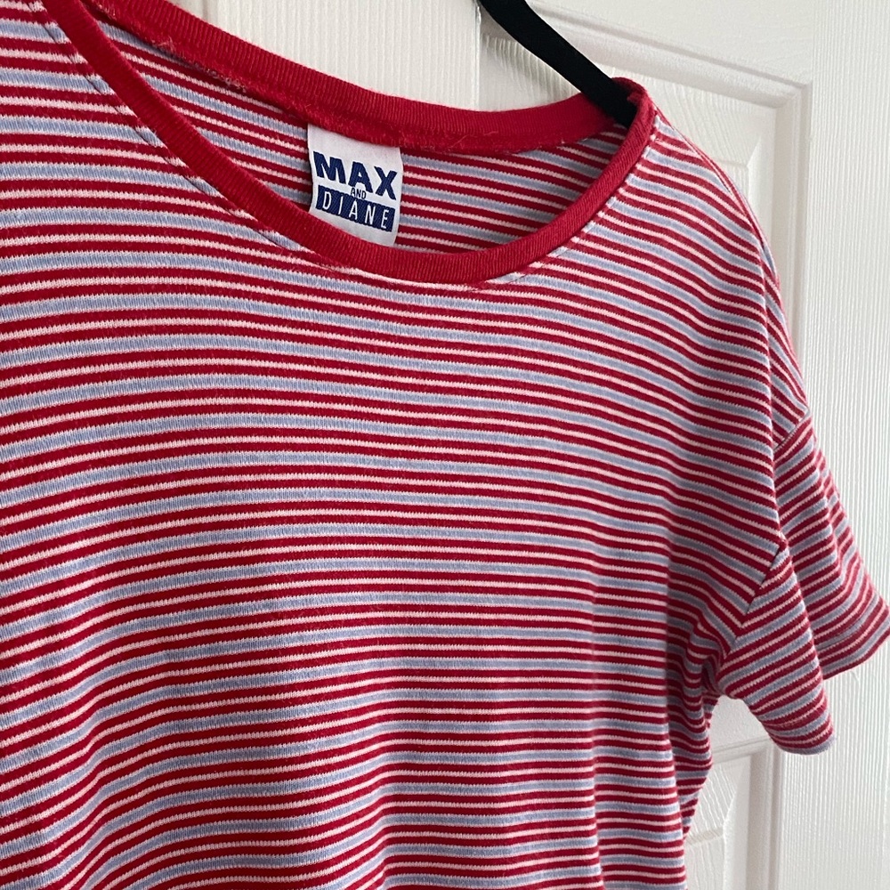 90s Vintage Striped Ringer Tee